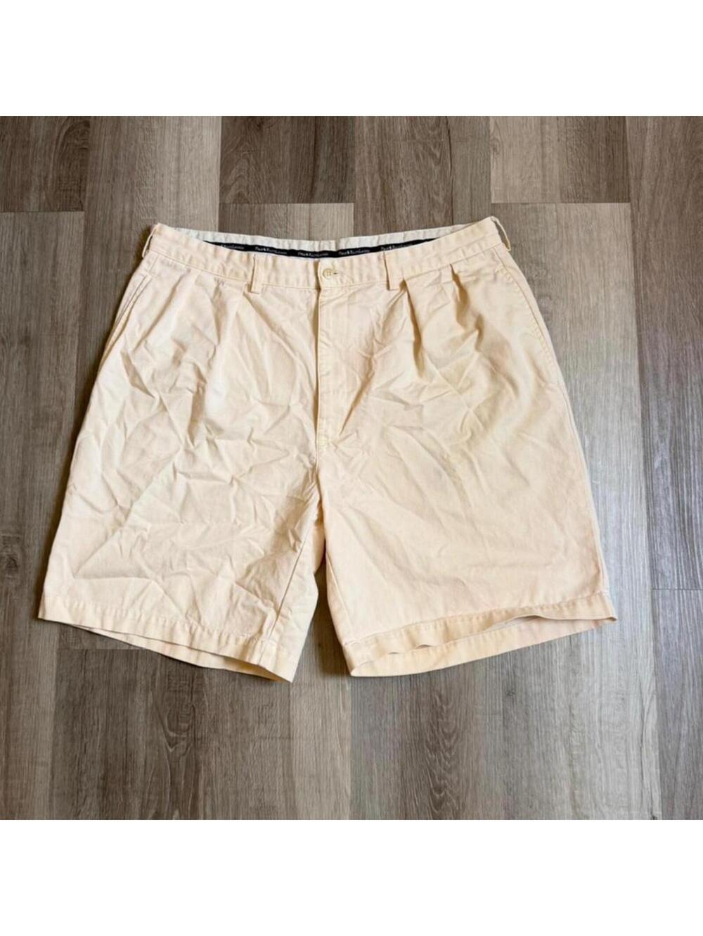 Polo Ralph Lauren cream yellow chino shorts size 38 #preppy #summer pleated